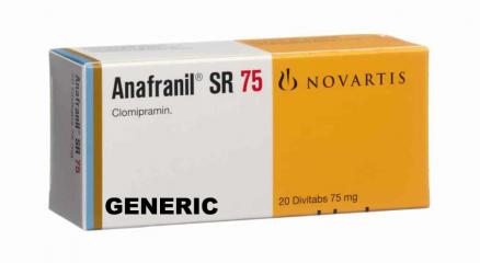 Generic Anafranil SR (tm)  75mg (60 pills)
